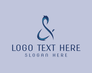 Typography - Stylish Ampersand Symbol logo design