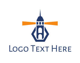 Watchtower - Abstract Lighthouse logo design