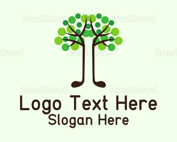 Eco Golf Tree Logo