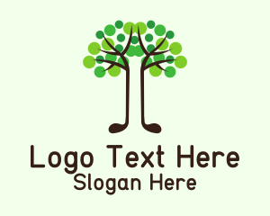 Sports - Eco Golf Tree logo design