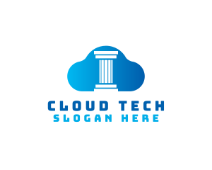 Cloud - Legal Pillar Cloud logo design