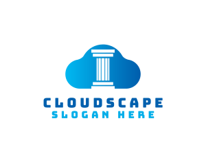 Legal Pillar Cloud logo design