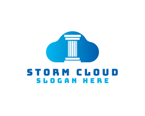 Legal Pillar Cloud logo design