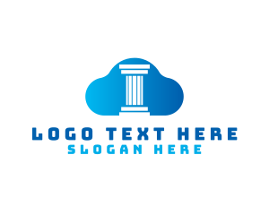 Cloud - Legal Pillar Cloud logo design