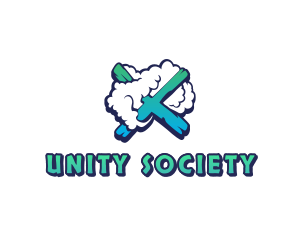 Society - Cloud Gradient X logo design