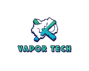 Vapor - Cloud Gradient X logo design