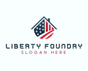 Home Patriotic Veteran logo design