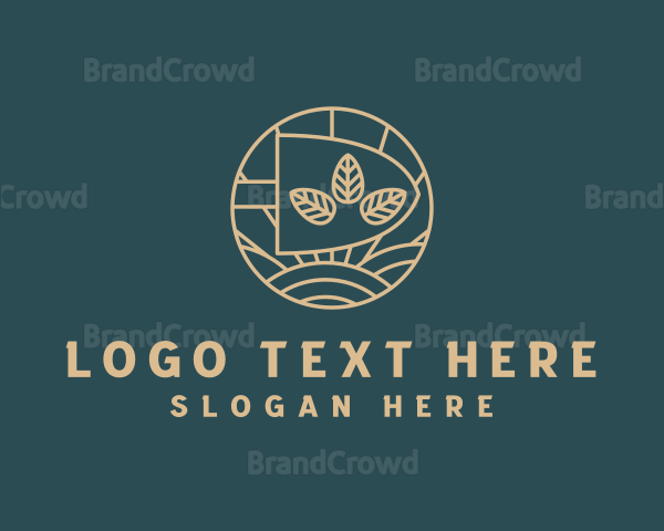 Shovel Landscaping Field Logo