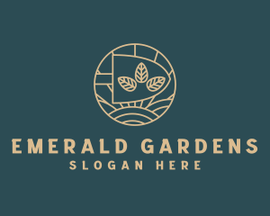 Shovel Landscaping Field  logo design