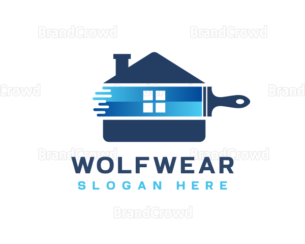 House Painting Renovation Logo