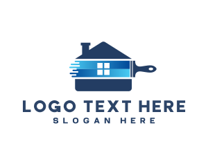 Home Improvement - House Painting Renovation logo design