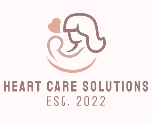 Heart Charity Breastfeeding  logo design