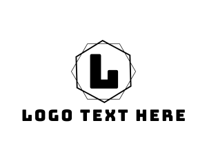 Videography - Geometric Hexagon Boutique logo design
