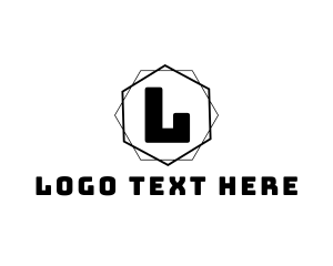 Minimalist - Geometric Hexagon Boutique logo design