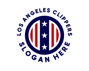 Patriotic Shield Badge Logo