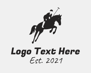 Horse Riding - Horse Polo Sport logo design