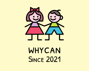 Pediatrician - Children Boy & Girl logo design