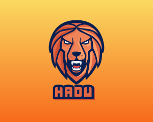 Angry Lion Varsity logo design