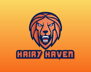 Angry Lion Varsity logo design