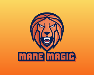 Mane - Angry Lion Varsity logo design