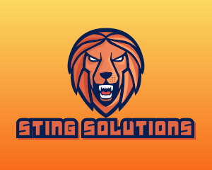 Angry Lion Varsity logo design