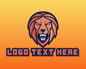 League - Angry Lion Varsity logo design