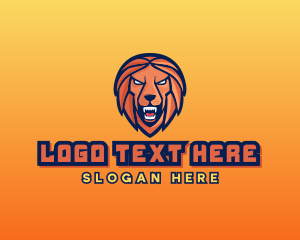 Angry Lion Varsity logo design