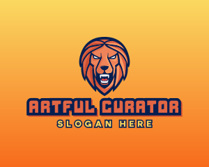 Angry Lion Varsity logo design