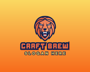 Angry Lion Varsity logo design