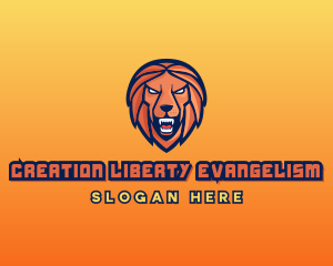 Angry Lion Varsity logo design