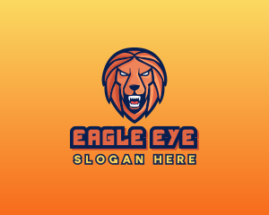 Angry Lion Varsity logo design