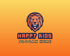 Angry Lion Varsity logo design