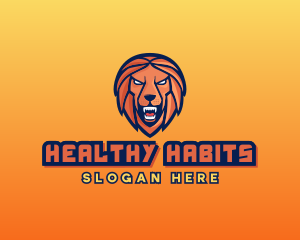 Angry Lion Varsity logo design