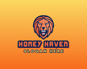 Angry Lion Varsity logo design