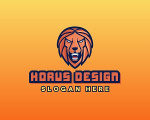 Angry Lion Varsity logo design