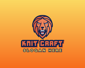 Angry Lion Varsity logo design