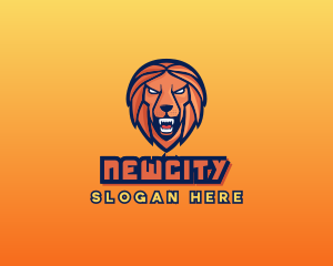 Angry Lion Varsity logo design