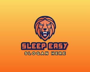 Angry Lion Varsity logo design