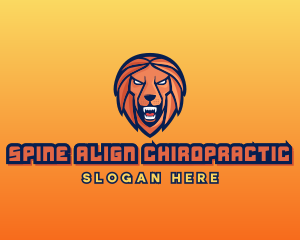 Angry Lion Varsity logo design