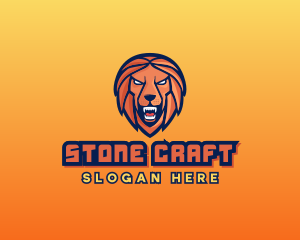 Angry Lion Varsity logo design