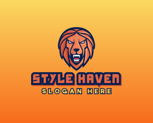 Angry Lion Varsity logo design