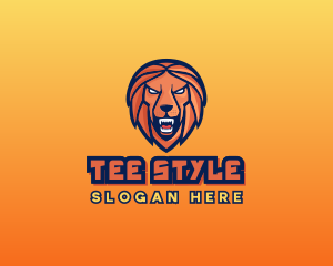 Angry Lion Varsity logo design