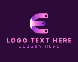 Networking - Generic Tech Letter E logo design