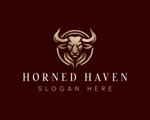 Premium Bull Horn logo design