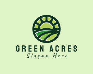 Agricultural - Agricultural Farming Sunshine logo design