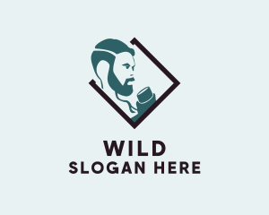 Hipster - Hipster Man Pub logo design