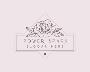 Bouquet - Peony Floral Bloom logo design
