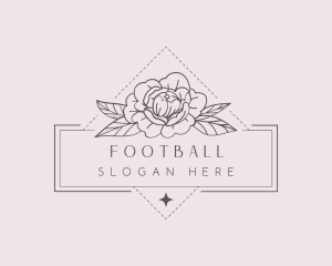 Plant - Peony Floral Bloom logo design