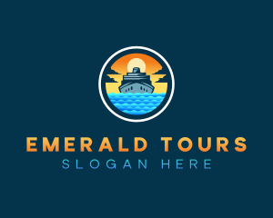 Cruise Travel Vacation logo design