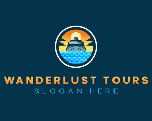 Cruise Travel Vacation logo design